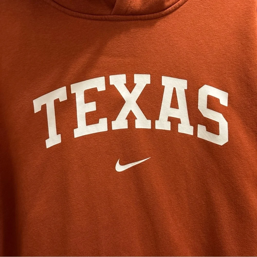 Nike Texas Longhorns Men's Size 2XL Hoodie Sweatshirt Burnt Orange Football Logo